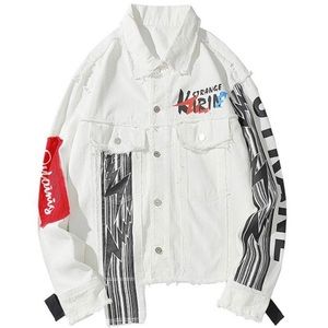 Denimbyfred: “Strange Distressed Denim Jacket”